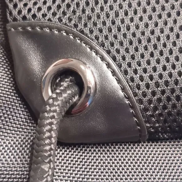 Pennzoil Ashbury Draw String Backpack Front Zip Pocket And Heavy Mesh Cool Back - Picture 8 of 10